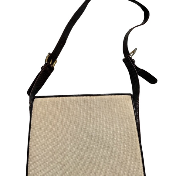 Escada Vintage shoulder bag in cavas and leather. NWOT. - Picture 7 of 13